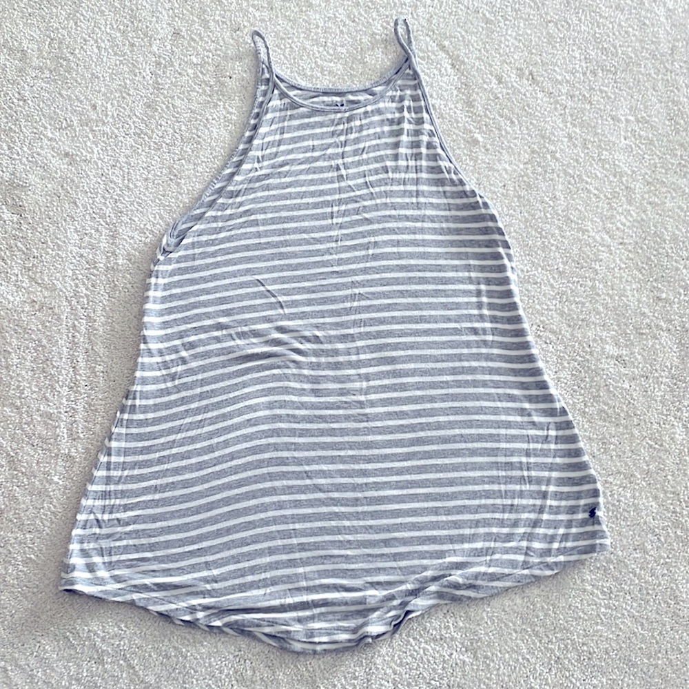 Super soft white and gray tank top!